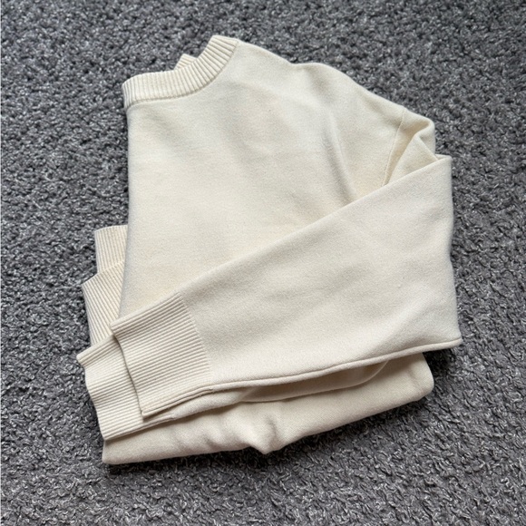 Zara Other - Zara Men's Crewneck Sweater in Off-White Cream